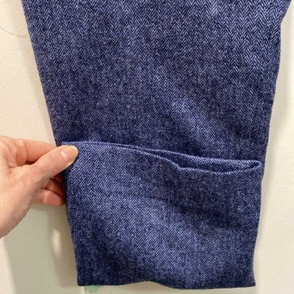 Banana Republic Straight leg Pants Trouser blue Logan Wool size 6 - Picture 10 of 14